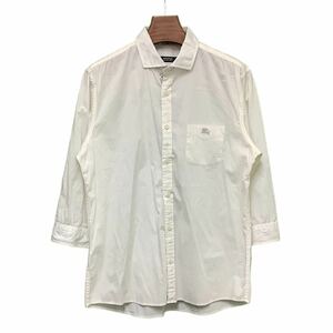 Burberry, BLACK LABEL, バーバリーブラックレーベル, シャツ ,長袖, ホワイト ,白 ,古着, 三陽商会