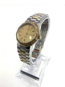 4217 SM0612−214【1円スタート】BAUME&MERCIER ボームアンドメルシエ リビエラ 腕時計 クォーツ デイト 3針 5231.038 ゴールド レディース