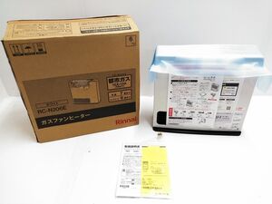 □未使用品 2023年製 Rinnai リンナイ ガスファンヒーター RC-Y2401E RC-N206E 都市ガス用 7畳～9畳 説明書 元箱付 1119-28 @140□