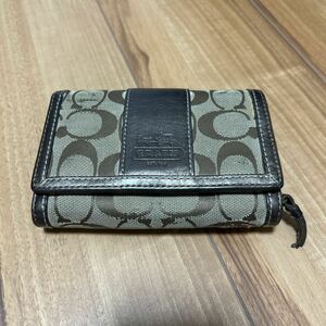 【M】COACH コーチ 財布 シグネチャー ジャンク品