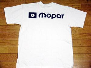 2XL モパー mopar ロゴ Tシャツ 白地 ビッグサイズ ダッジ クライスラー Hemi プリマス クライスラー チャレンジャー マグナム