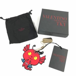 未使用品【ヴァレンティノ】本物 VALENTINO GARAVANI TKY キーホルダー チャーム 悪魔 デビル VLTN メンズ レディース 箱有 送料520円