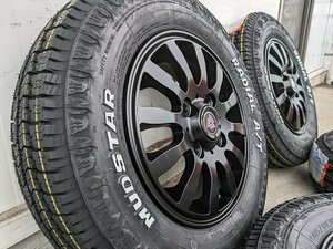 N-VAN アクティ ハイゼット アトレー クリッパー キャリィ 12インチ マッドスター ラジアル AT 145/80R12 80/78N ホワイトレター