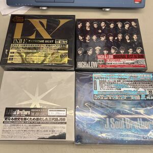 EXIIE、 三代目J soul brothers 、HIGH&LOW などCD、DVD、ブルーレイ　4個セット、写真に写っているもの全部、管理No.1905