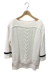 FOXEY フォクシーブティック ニットトップス 40 Kint Top Thyme 44446 ホワイト