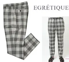 【美品】EGRETIQUE　シャーリングテーパードパンツ【Ｓ】