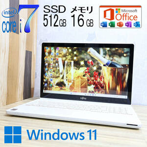 ★美品 最上級4世代4コアi7！新品SSD512GB メモリ16GB★WA2/M Core i7-4702HQ Webカメラ Win11 MS Office2019 Home&Business★P72422