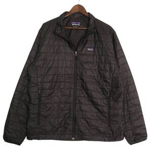 00年代 patagonia パタゴニア ナノパフジャケット アウトドア ブラック (メンズ XL) 中古 古着 A2829