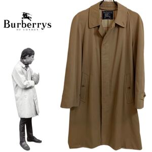 BURBERRYS VINTAGE バーバリー ヴィンテージ MADE IN ENGLAND イングランド製 バルマカーンコート ステンカラーコート ベージュ アーカイブ