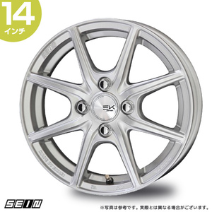 〔4本セット〕ホイール 共豊 KYOHO ザイン EK 14インチ 4.5J +45 4-100 シャインシルバー 4本 SEIN EK