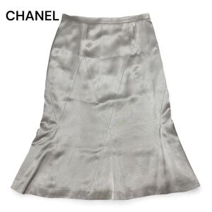 CHANEL シャネル シルク スカート 02A 38 