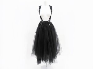 a.●美品【noir kei ninomiya ノワール ケイニノミヤ】チュール ジャンパースカート 3M-A003 AD2023 ワンピース ブラック M