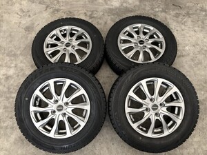 7.5分山程(WW6D008)BALMINUM 14x5.5J 4穴 100 +50 + BRIDGESTONE BLIZZAK VRX/VRX2 175/70R14 84Q 2020-3,2021-1年 スタッドレス 冬タイヤ