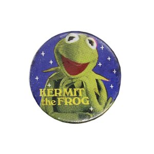 カエルのマペット KERMIT the FROG カーミット ビンテージ 缶バッジ レトロ 缶バッチ ピンバッチ