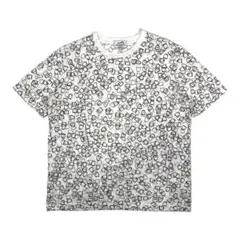 美品 HERMES ホースビット 総柄 プリント 半袖 Tシャツ ホワイト