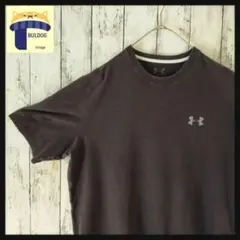 アメリカ古着　半袖Tシャツ　UNDER ARMOUR　L相当　UAロゴ　ブラック