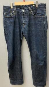 BIG JOHN◆ビッグジョン◆藍聖セルビッチデニム RARE JEANS SLIM◆009◆ボタンフライ ジーンズ ウエスト36 股下74cm