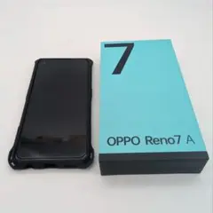 スマホ 本体【美品】OPPO Reno 7a スターリーブラック 128GB