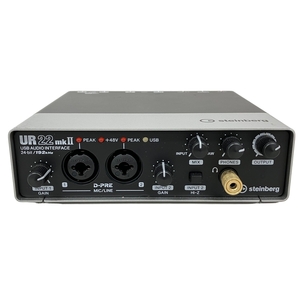 【動作保証】Steinberg UR22 mkII mk2 USB オーディオ インターフェース 音響機材 スタインバーグ 中古 K8880867