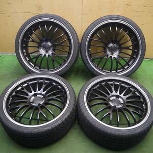 *送料無料* バリ溝！キレイ！9.5分★アバルト等 RAYS C345 PRIME 215/35R18 ATR SPORT レイズ 18インチ PCD98/4H★4030404Hノ