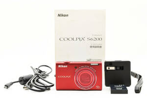 ★☆ Nikon ニコン COOLPIX S6200 ブリリアンレッド ★☆