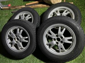 プリウス純正★ 195/65R15 ダンロップスタッドレス 4本セット ホイール付き　22年？