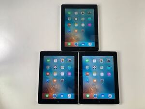 ★動作確認済み 3台 まとめ売り Apple iPad 2 iPad 3 MC773J/A MC705J/A 16GB 初期化済み 利用制限○ Wi-Fiモデル 中古品 管理L586