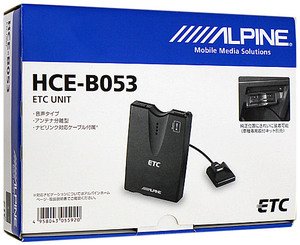 【新品(開封のみ)】 ALPINE ETCユニット HCE-B053 [管理:1100059106]