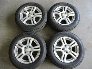 L186☆アルミ付スタッドレスタイヤ　4本セット　175/65R14　8分山！　4穴　ice GUARD iG50　PLUS☆