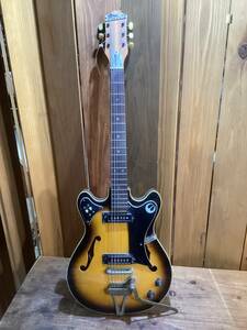 Excetro E-108？　 (Teisco) エレキギター　ビンテージ　1968年製？　詳細不明　現状品　中古