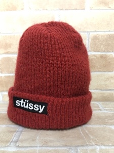 Stussy ステューシー ロゴビーニー レッド 111386542＃2