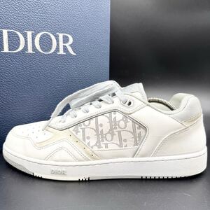 1円 【美品】 ChristianDior クリスチャンディオール B27 オブリーク トロッター ローカット 靴 スニーカー シューズ 靴 ホワイト 27cm相当