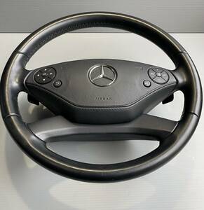 【11401】2011 ベンツ S400 ハイブリッド W221 後期 純正 ステアリング エアバック カバー Mercedez-BENZ Steering Airbag