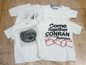 まとめ売り! コムデギャルソン COMME des GARCONS SHIRT PARFUMS Tシャツ 4枚 現状品 【4201ko】