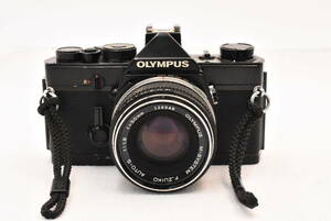 オリンパス OLYMPUS OM-1 MD改 フィルム一眼レフカメラ ボディ ブラック + M-SYSTEM F.ZUIKO AUTO-S 50mm F1.8 レンズ付き (t2669)