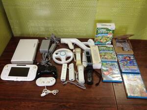 Nintendo Wii console 11controllers 4games tested 任天堂 Wii 本体１台 コントローラ11台 ゲーム4本 動作確認済 E36T