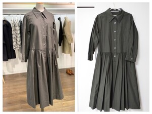 新品未使用タグ付き☆2021SSMARGARETHOWELL　マーガレットハウエル　MATT COTTON POPLIN ワンピース（今年のハウエルのカレンダー付き）