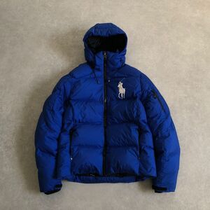 POLO RALPH LAUREN●ビッグポニー刺 テック ダウン ジャケット●ポロ ラルフローレン●ブルー