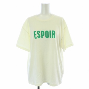 イエナ IENA ESPOIR Tシャツ カットソー 半袖 白 ホワイト 21070900071010 /FQ レディース