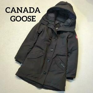 1円～ CANADA GOOSE カナダグース ダウンジャケット ROSSCLAIR PARKA ロクスレア パーカ S 黒 ブラック 2580LA 黒 レディース