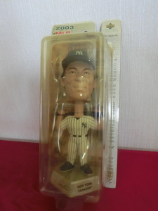 松井秀喜選手MLB　首振りバブルヘッド　カード付　2003年 【期間限定即落】