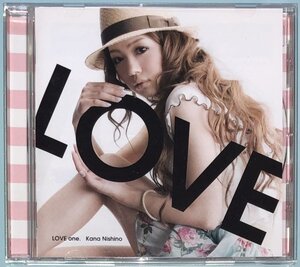 【極美品 帯有】CD 西野カナ/LOVE one. #遠くても feat. WISE 君の声を feat.VERBAL 君に会いたくなるから