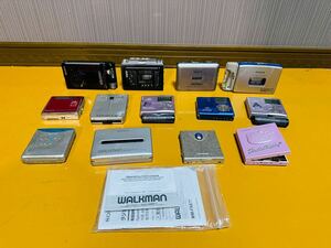 （1335）　SONY KENWOOD AIWA VICTOR SHARP Panasonic MDプレーヤー カセットプレーヤー WALKMAN まとめ売り　13個