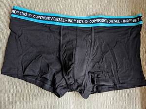 * 正規品 DIESEL ボクサーパンツ ディーゼル アンダーウエア XXL / Black BLUE *