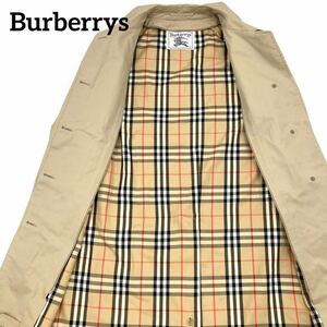 美品　Burberrys バーバリー　ノバチェック　男女兼用　ヴィンテージ　トレンチコート ベージュ