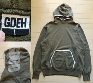 【GOODENOUGH】02年製 GOOD パーカー カーキ SIZE:LARGE (グッドイナフ,GDEH,裏原,藤原ヒロシ)