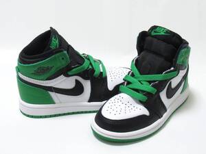 JORDAN 1 RETRO HIGH OG PS ラッキーグリーン 16.5cm ジョーダン1 レトロ ハイカット キッズ ナイキ NIKE 白 緑 黒 FD1412-031