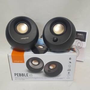 ◆Creative Pebble V3 ブラック USBスピーカー Bluetooth接続 音出し確認済み◆SG30202