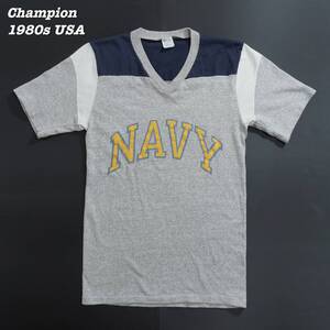 Champion T-Shirts 1980s MEDIUM T298 Vintage NAVY チャンピオン Tシャツ 1980年代 ヴィンテージ ミリタリー アメリカ海軍