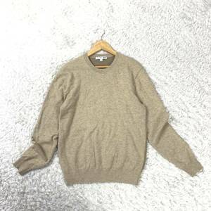 UNIQLO×JWANDERSON ユニクロ JWアンダーソン クルーネックニット ベージュ ブラウン コラボ カシミヤ100 S YA4680